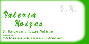 valeria moizes business card
